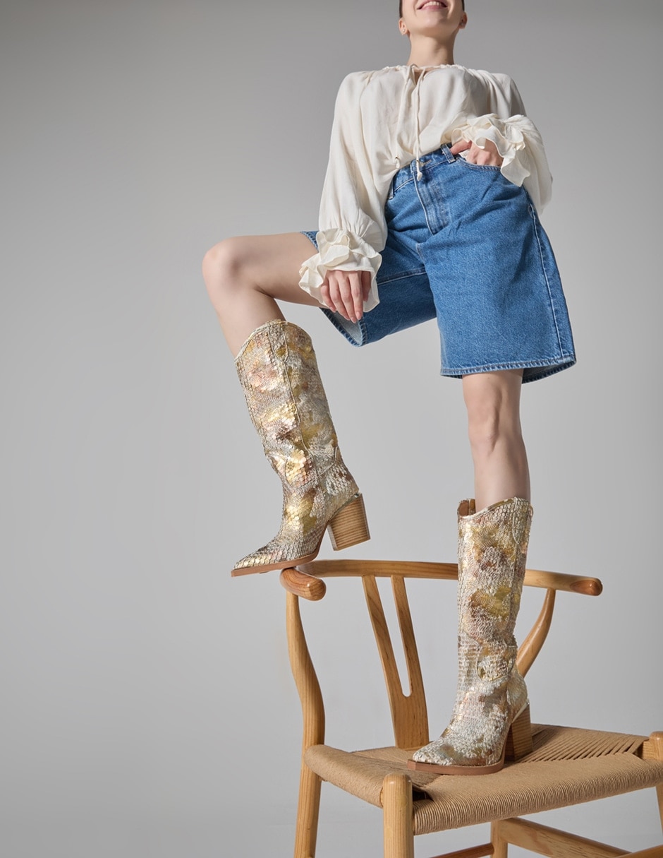 Bota arriba del tobillo Alma En Pena de piel para mujer