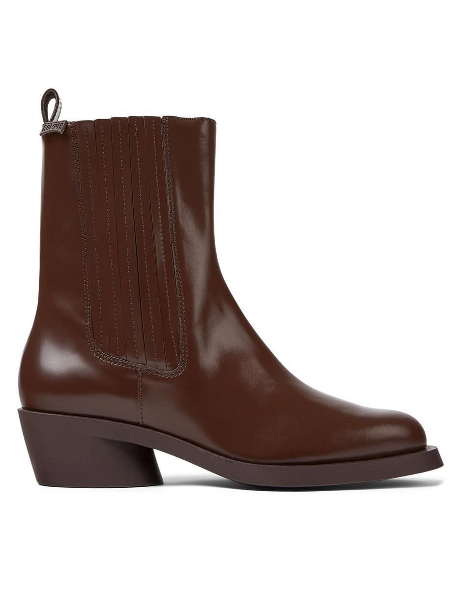 Bota arriba del tobillo de piel para mujer