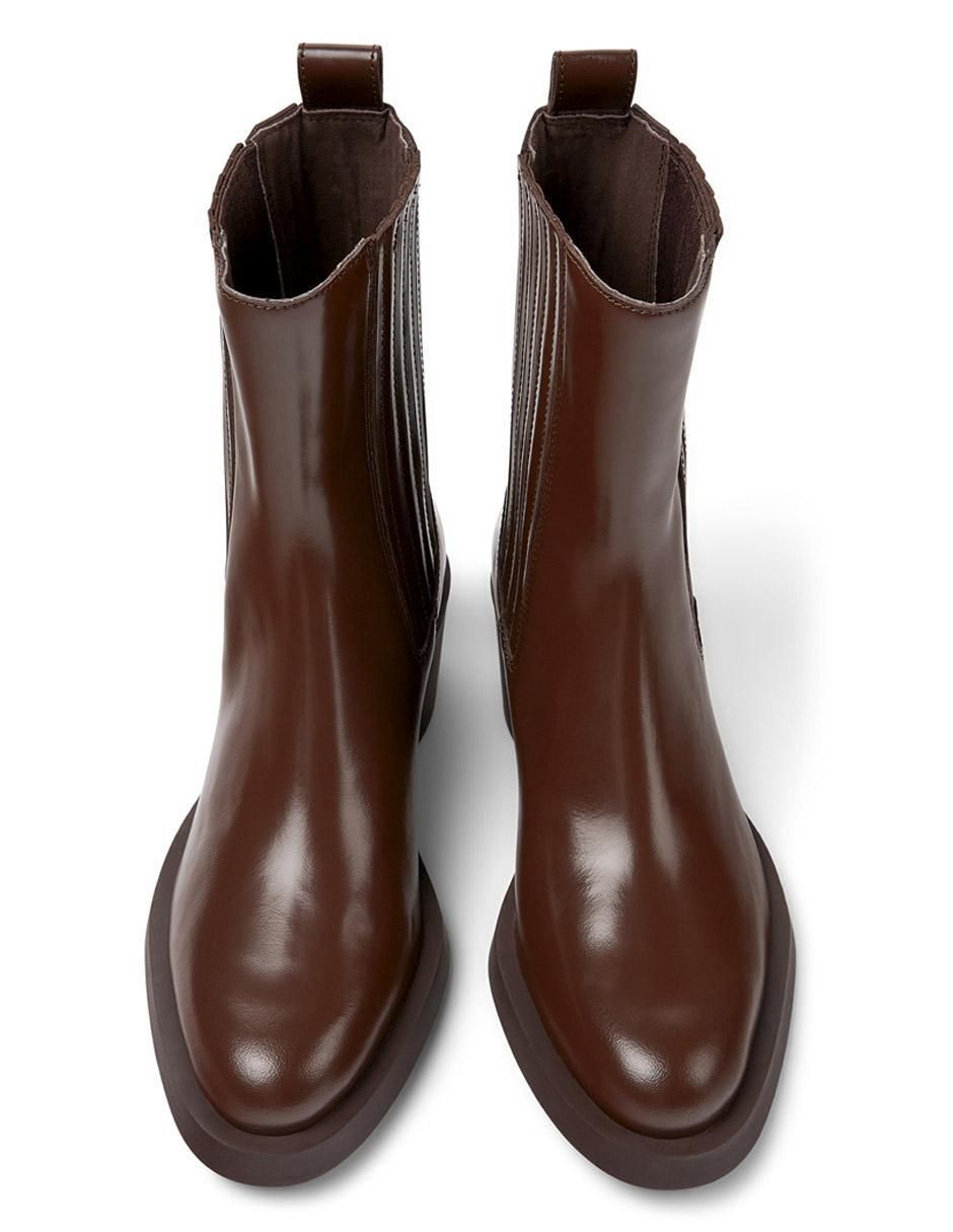 Bota arriba del tobillo de piel para mujer