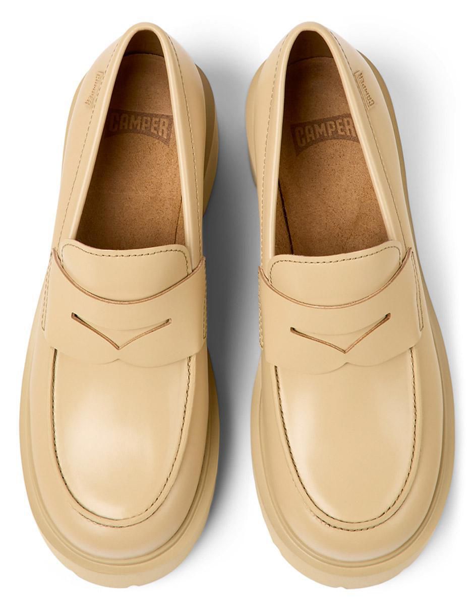 Mocasín Camper Milah de piel para mujer