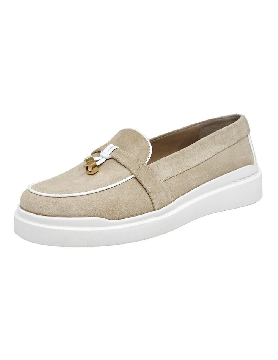 Mocasín Regina Romero Portofino de gamuza para mujer