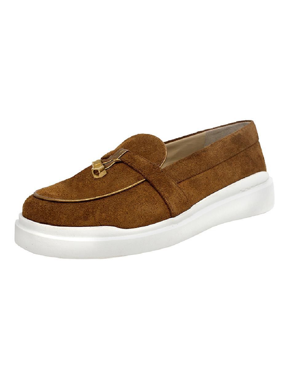 Mocasín Regina Romero Portofino de gamuza para mujer 2