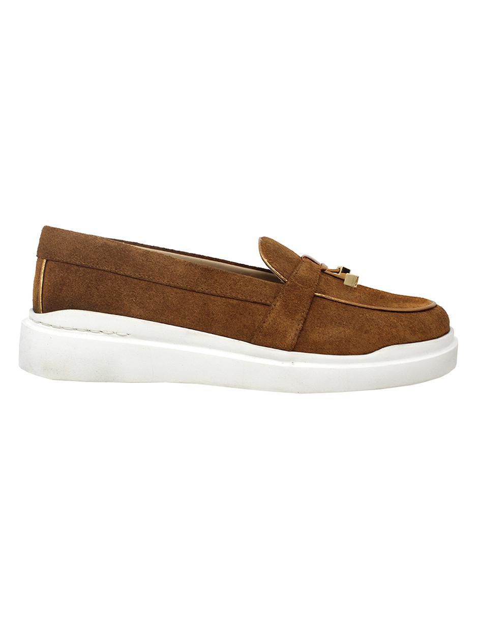 Mocasín Regina Romero Portofino de gamuza para mujer 4