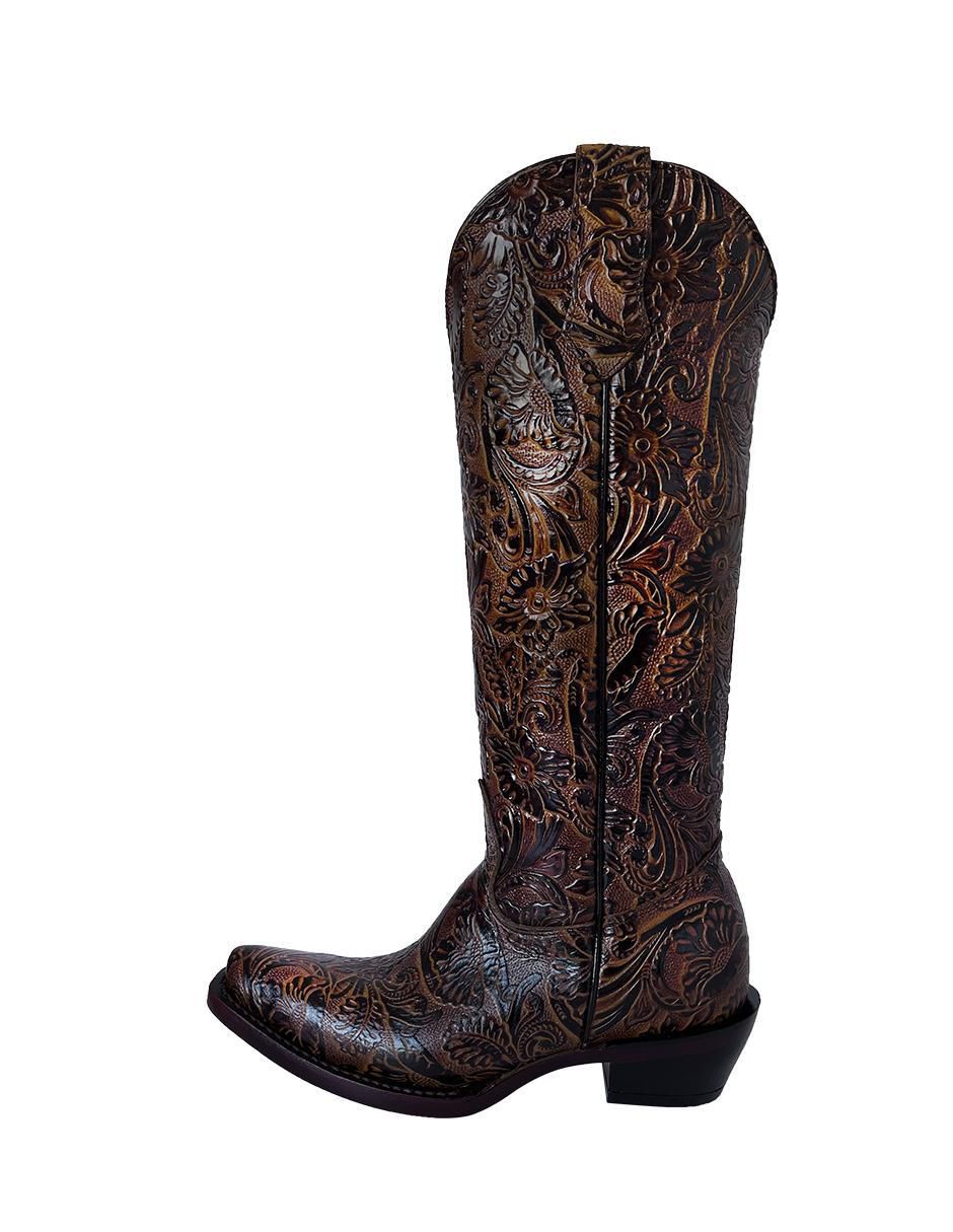 Bota cowboy abajo de la rodilla de piel para mujer Bota cowboy abajo de la rodilla de piel para mujer