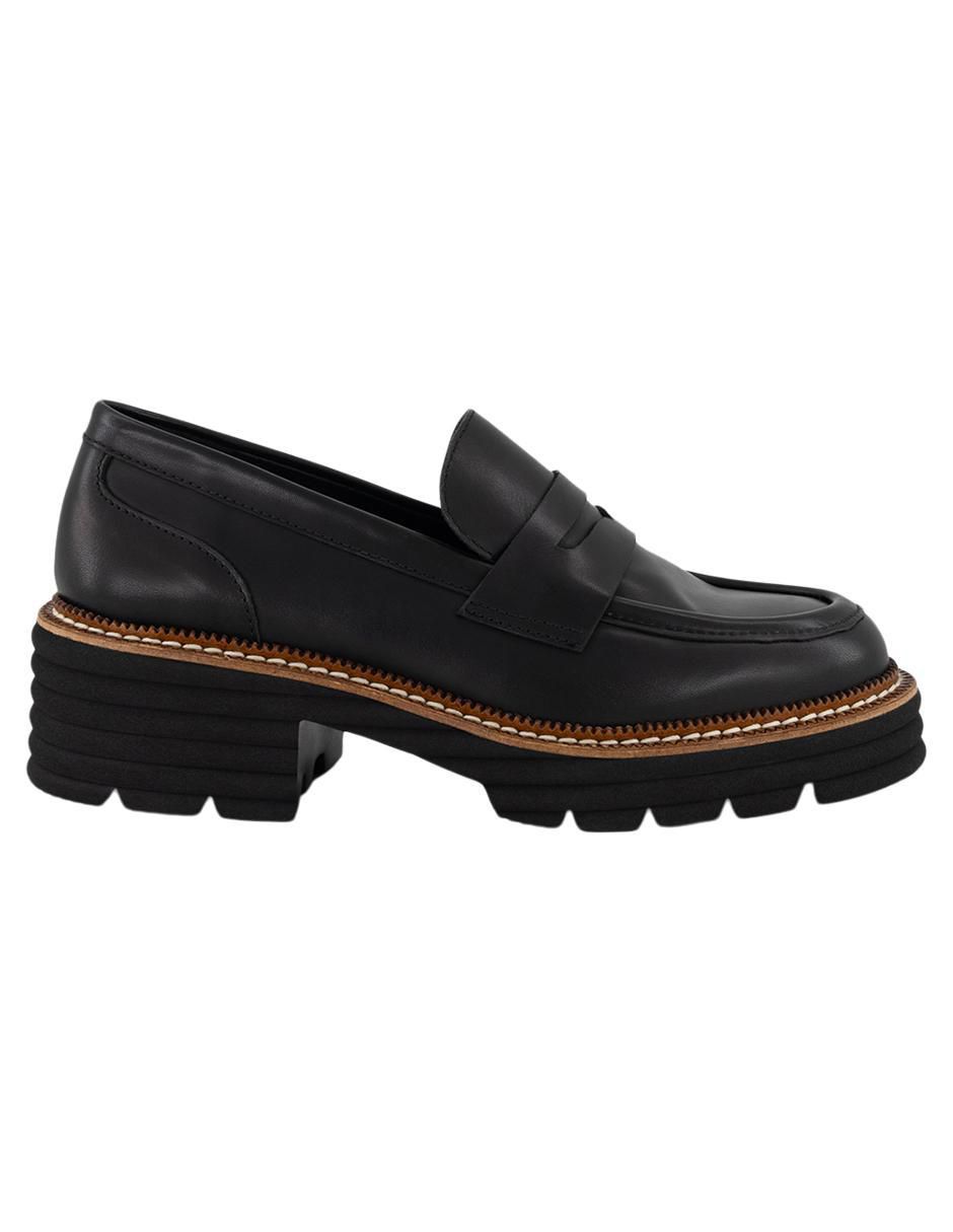 Mocasín de piel para mujer