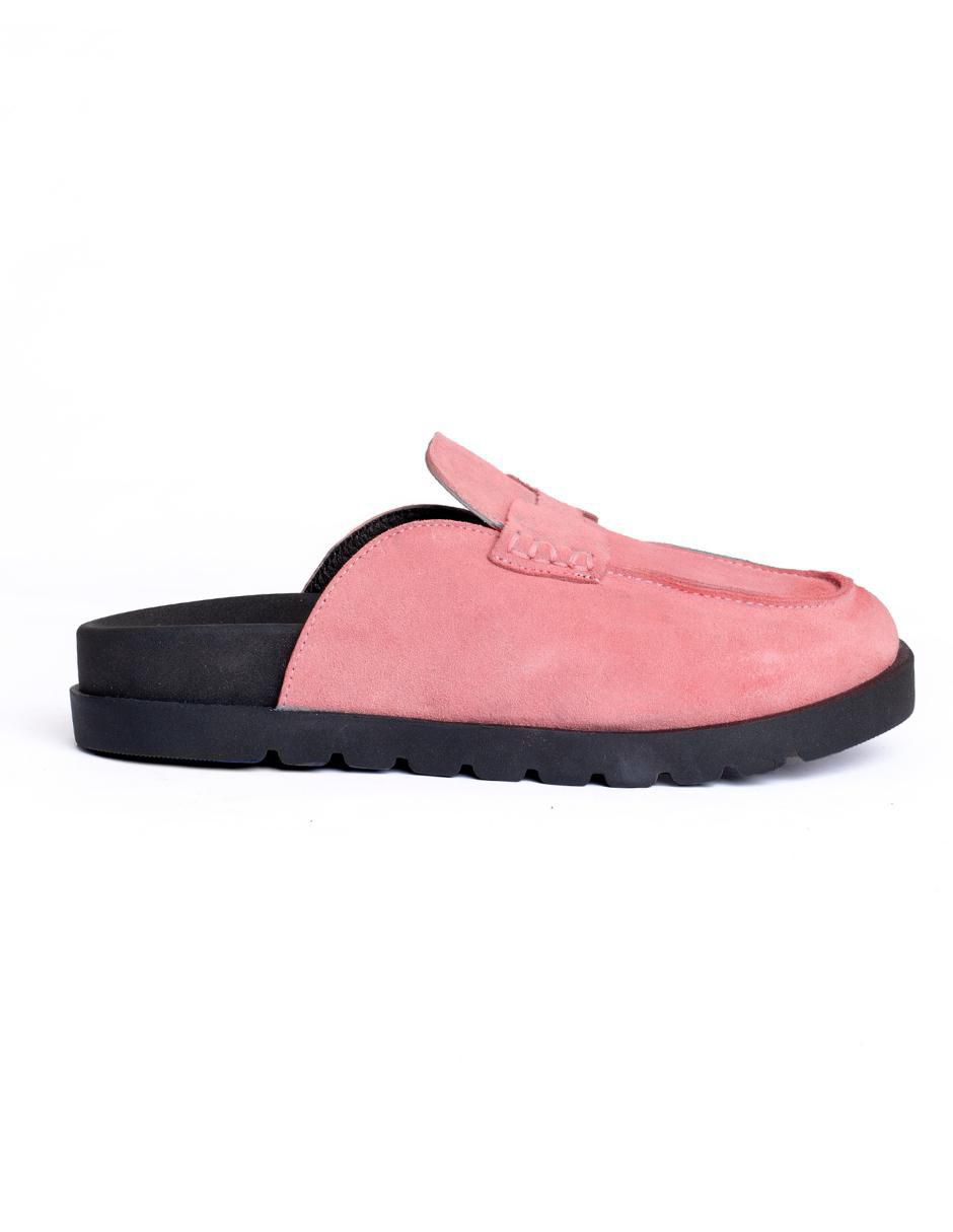 Zueco de gamuza para mujer