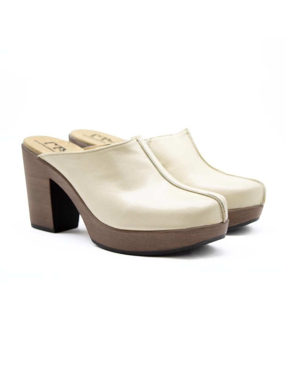 Zueco de piel para mujer 2