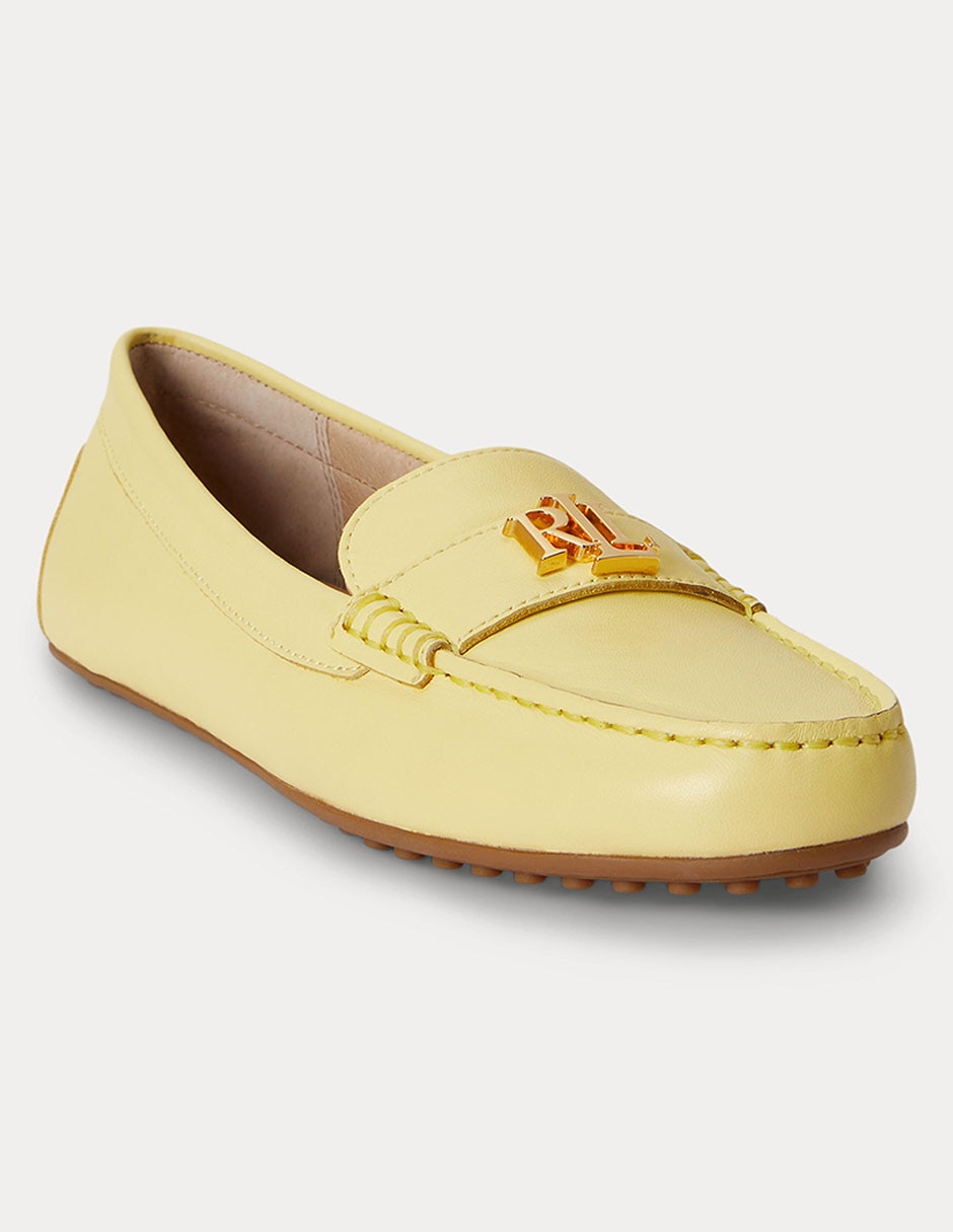 Mocasín de piel para mujer