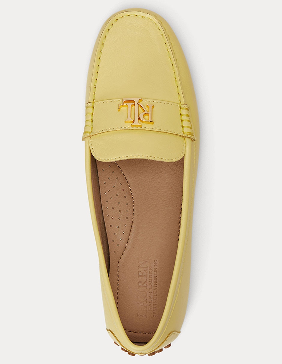 Mocasín de piel para mujer