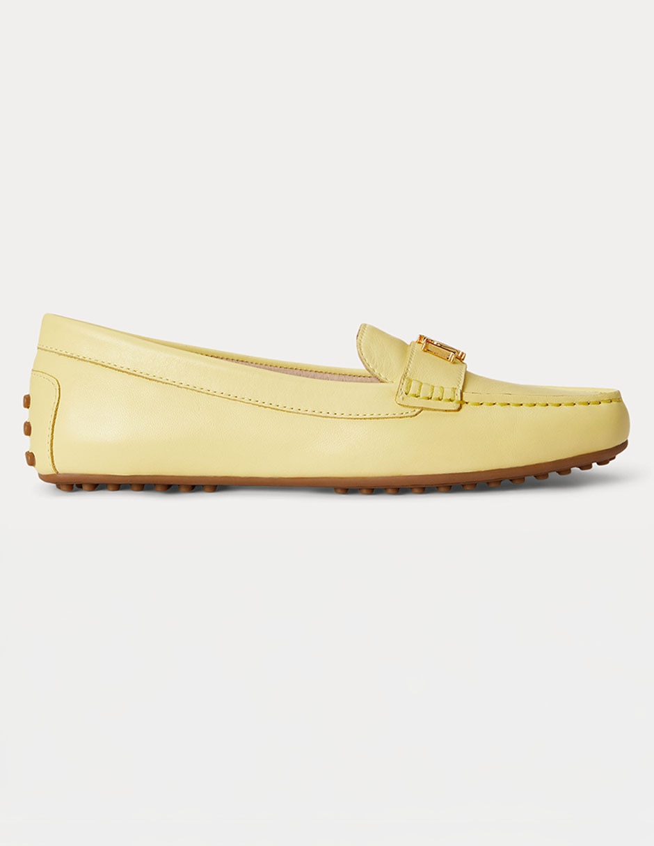 Mocasín de piel para mujer