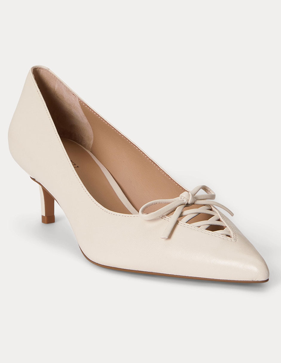 Zapatilla de piel Lauren Ralph Lauren Adrienne