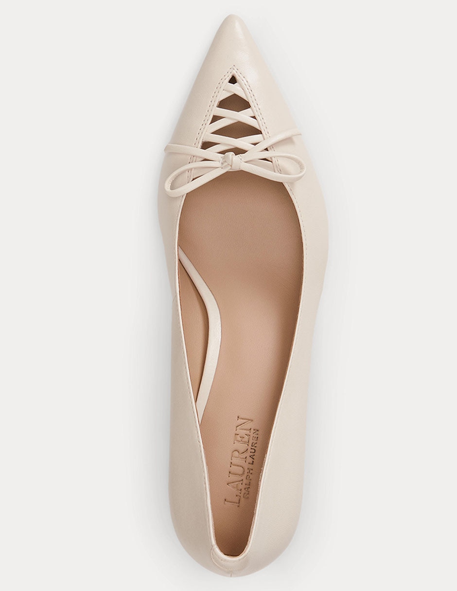 Zapatilla de piel Lauren Ralph Lauren Adrienne