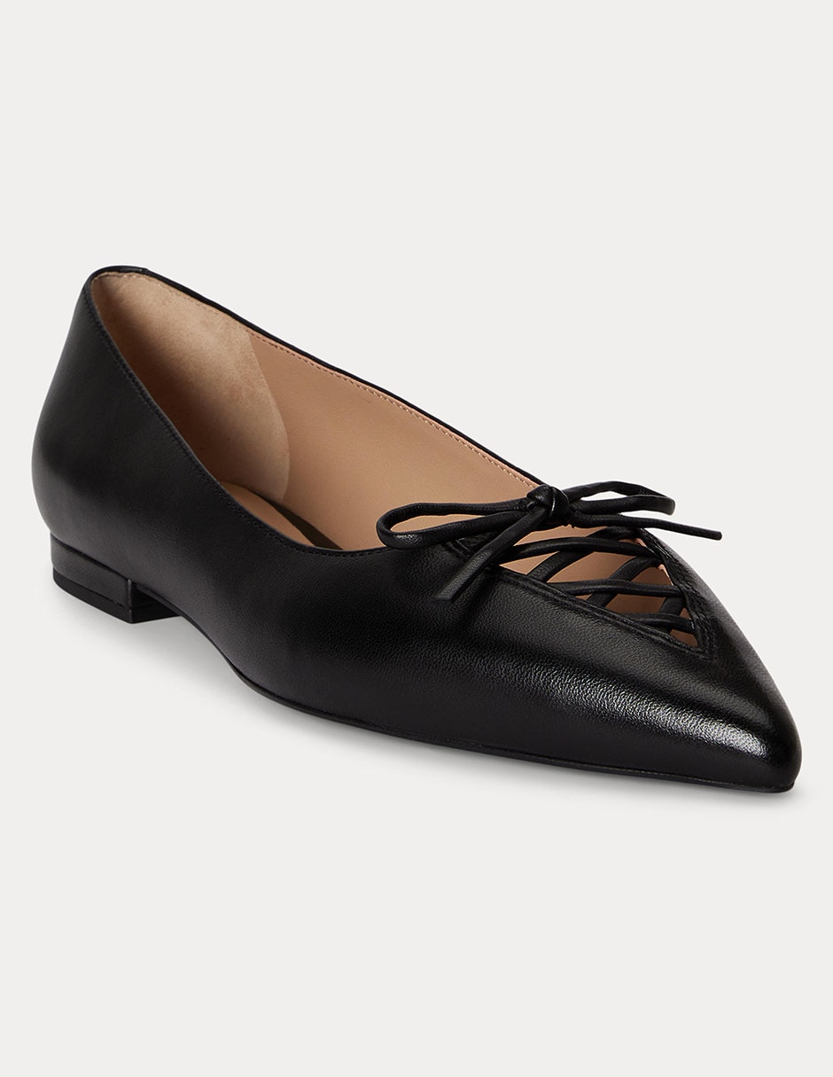 Balerina Lauren Ralph Lauren de piel para mujer