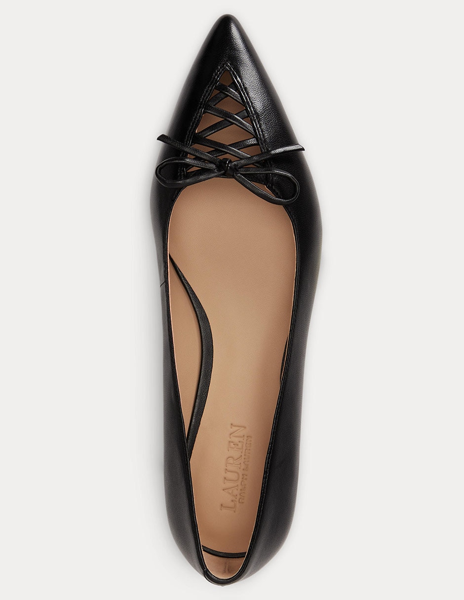 Balerina Lauren Ralph Lauren de piel para mujer