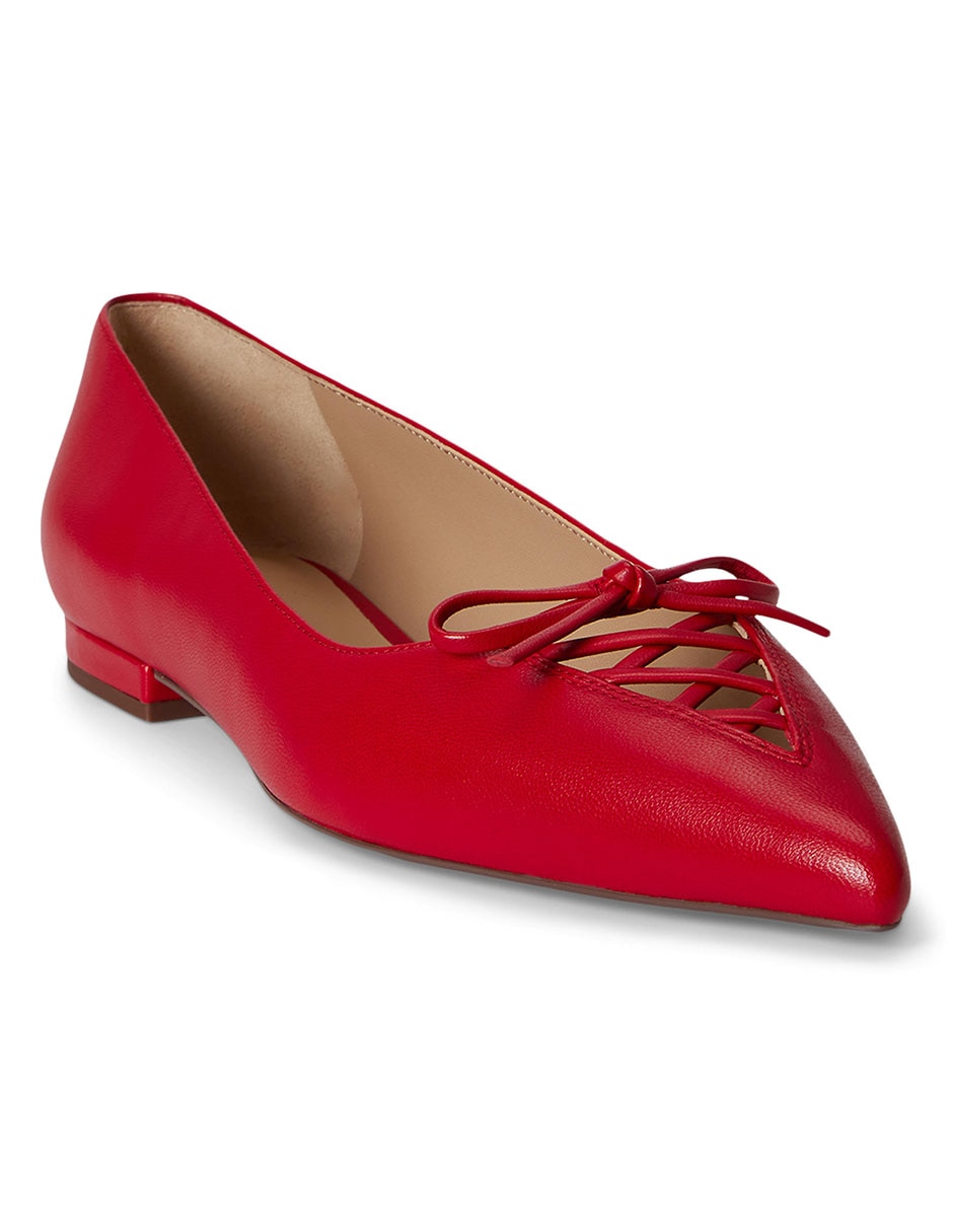 Balerina de piel para mujer