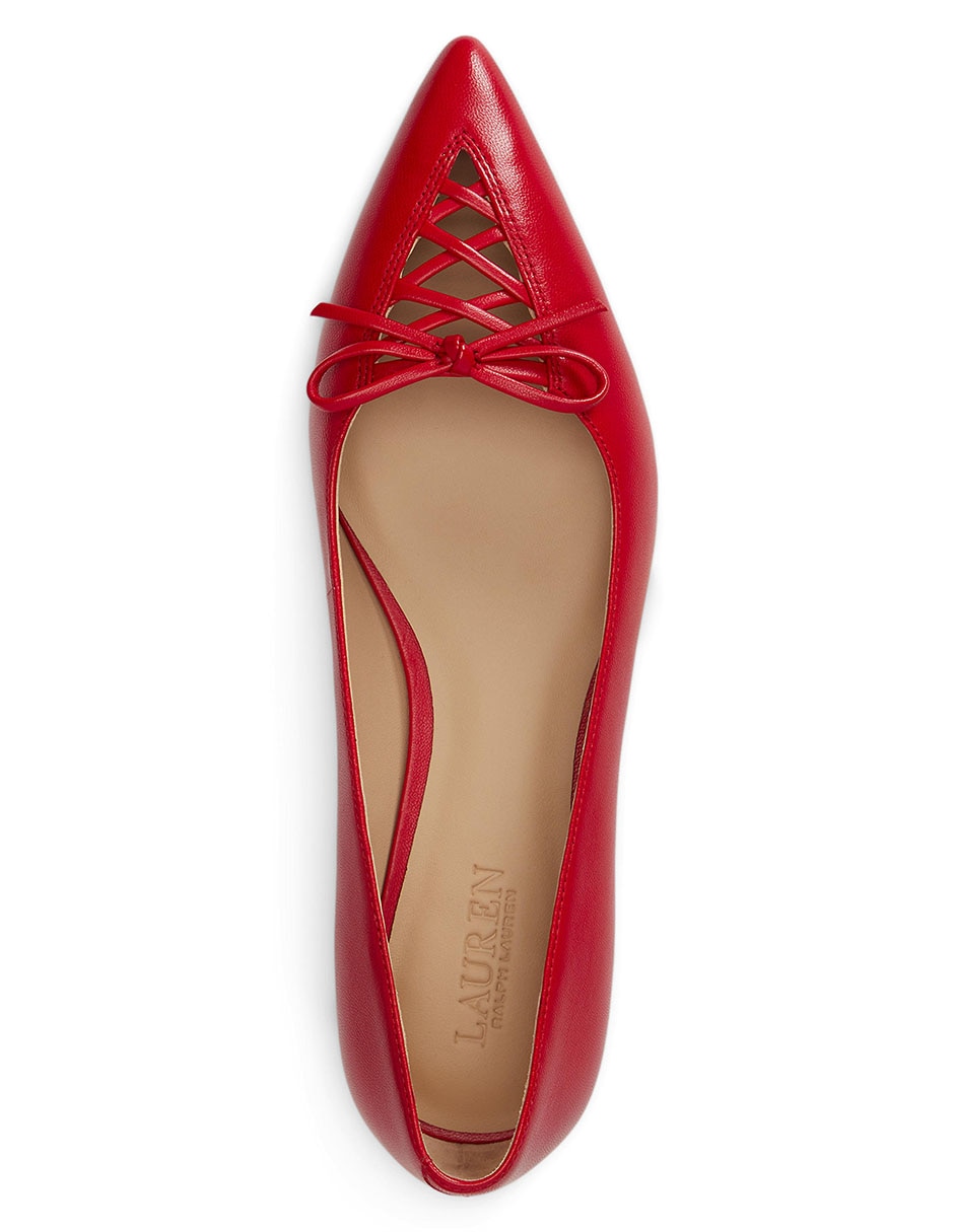 Balerina de piel para mujer