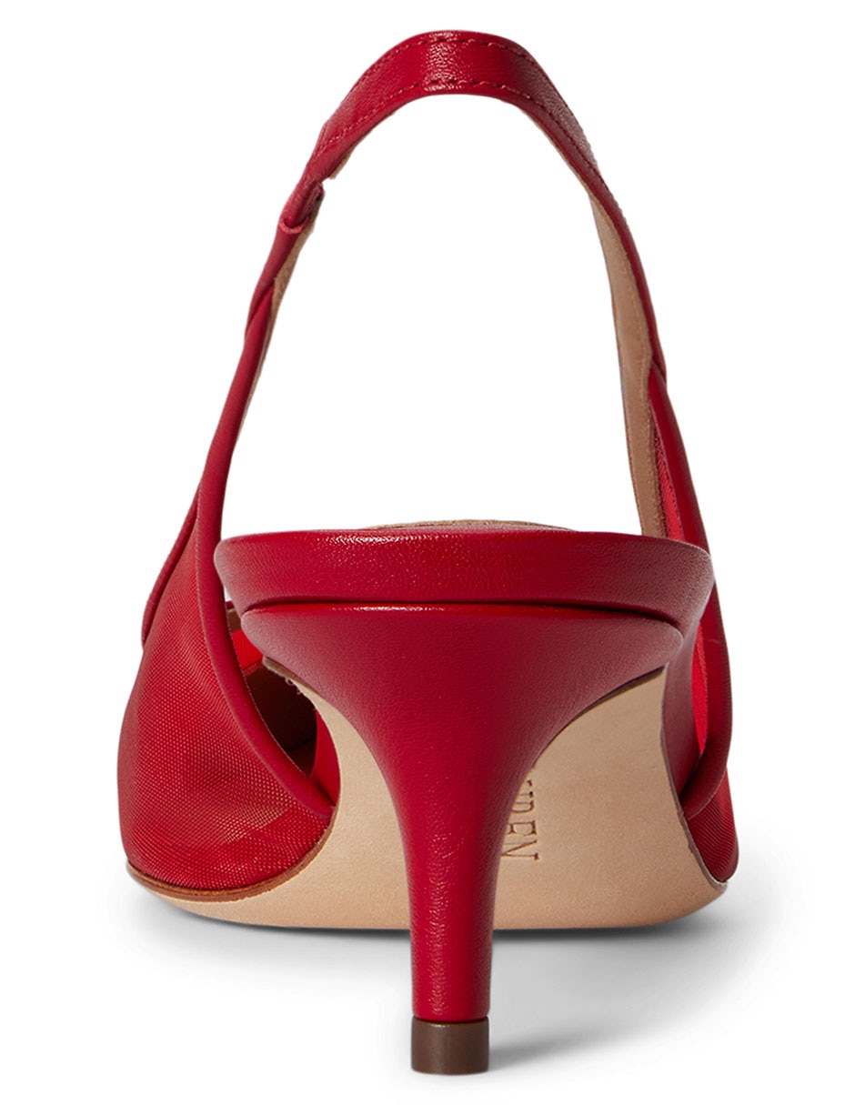 Zapatilla de piel Lauren Ralph Lauren