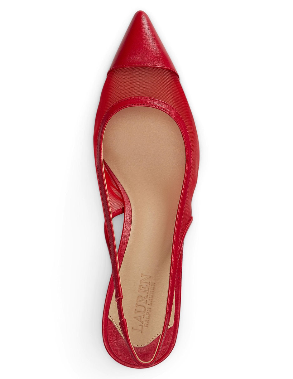 Zapatilla de piel Lauren Ralph Lauren