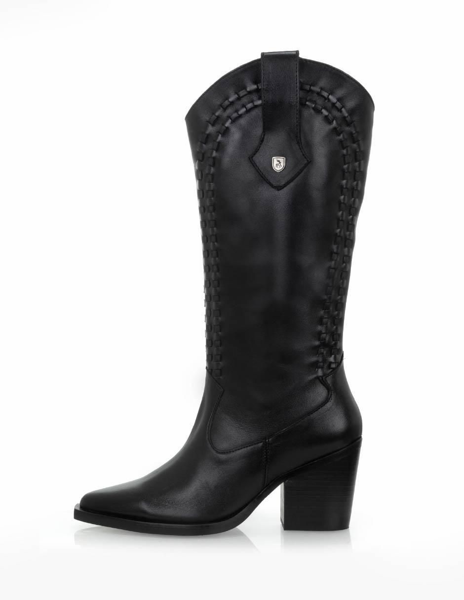 Bota abajo de la rodilla de piel para mujer Bota abajo de la rodilla de piel para mujer