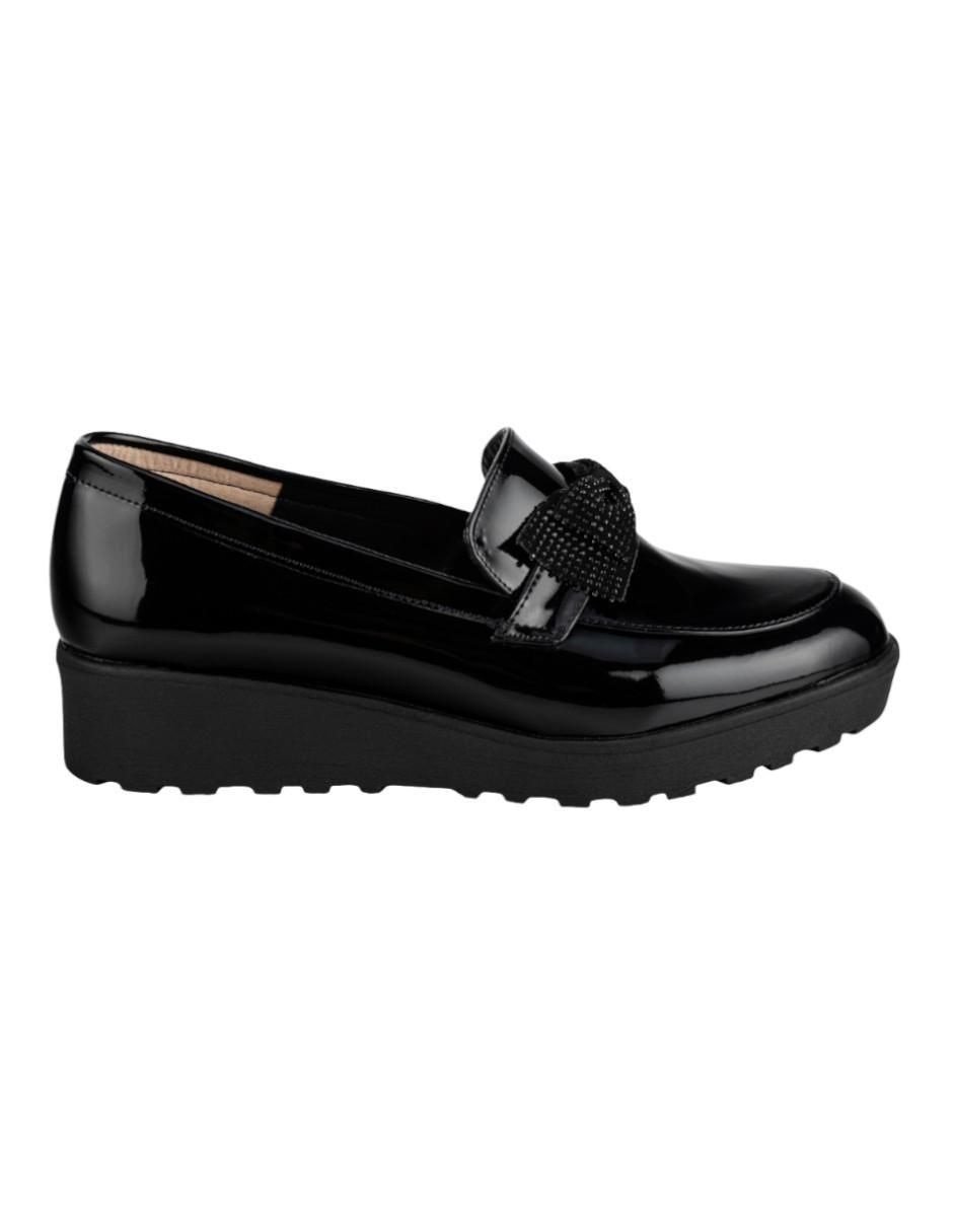 Mocasín de charol para mujer