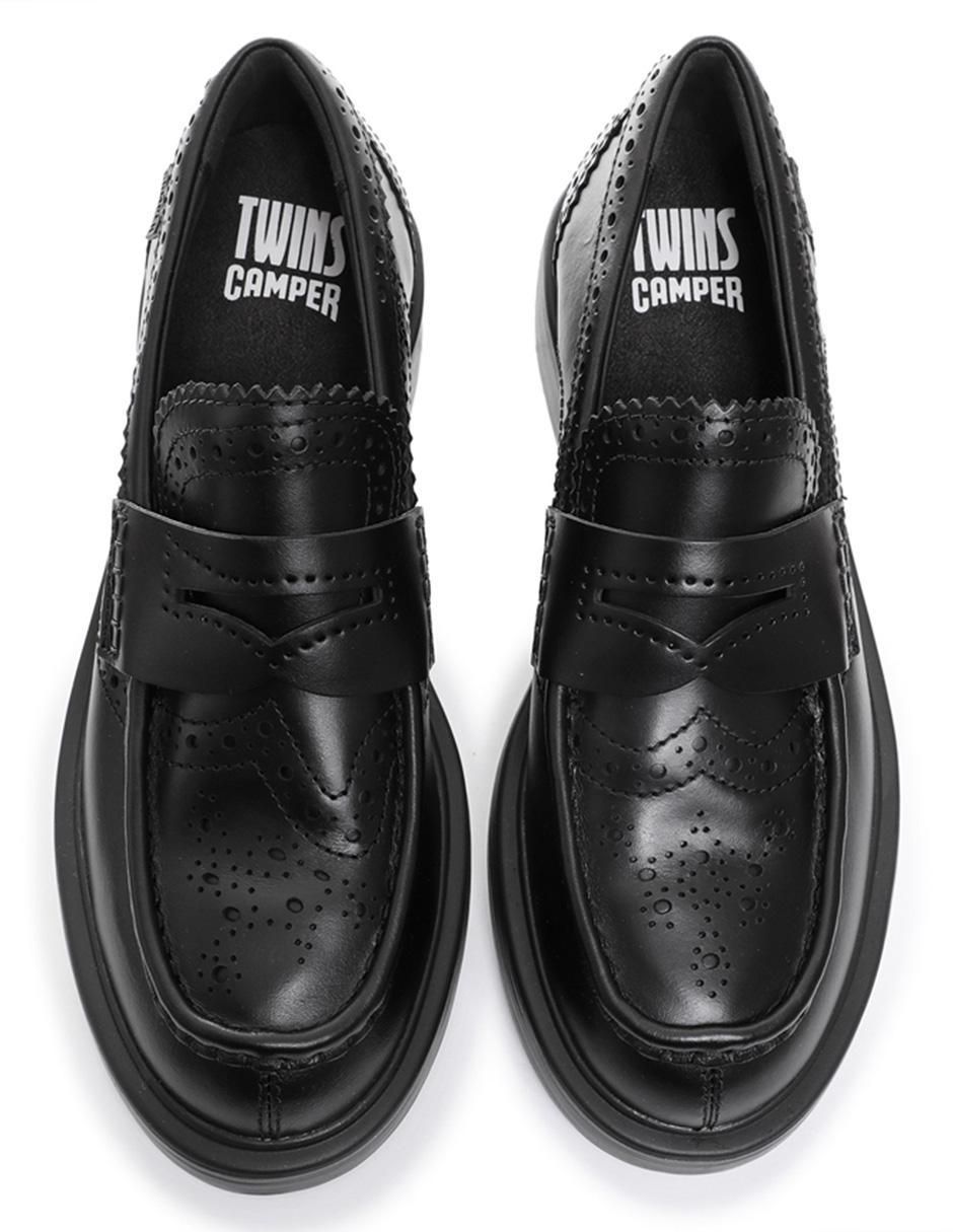Mocasín Twins de piel para mujer