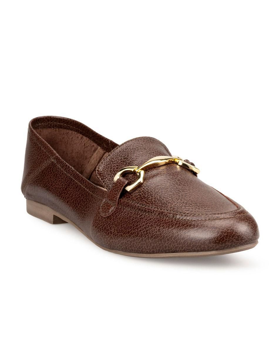 Mocasín Davenia de piel para mujer