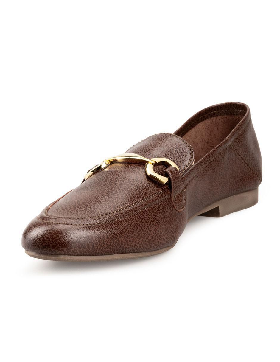 Mocasín Davenia de piel para mujer
