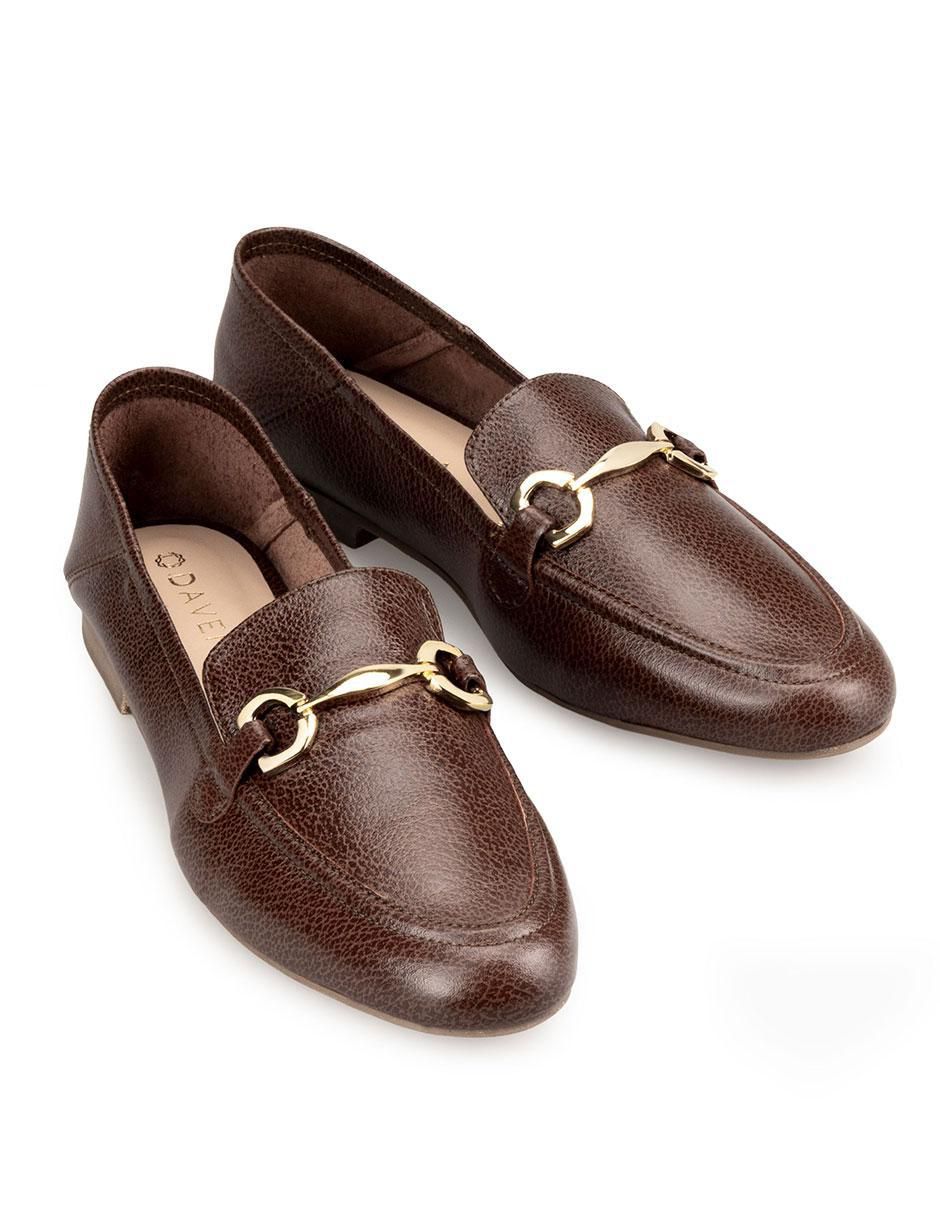Mocasín Davenia de piel para mujer