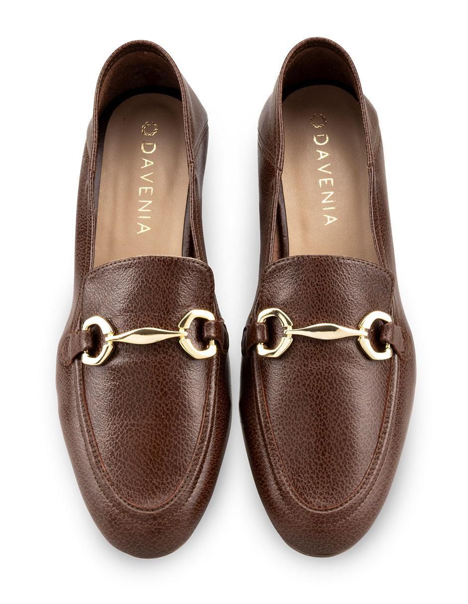 Mocasín Davenia de piel para mujer