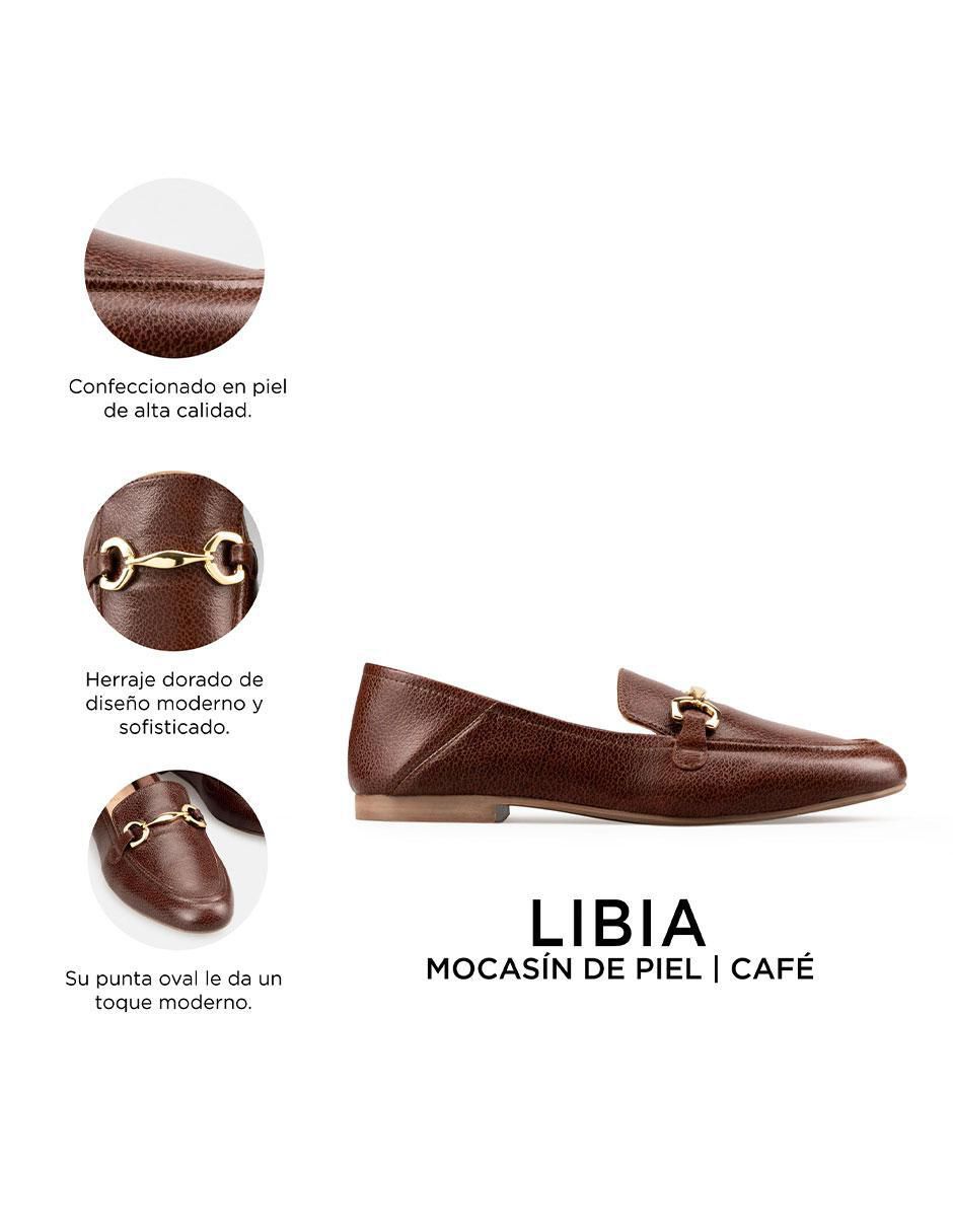 Mocasín Davenia de piel para mujer