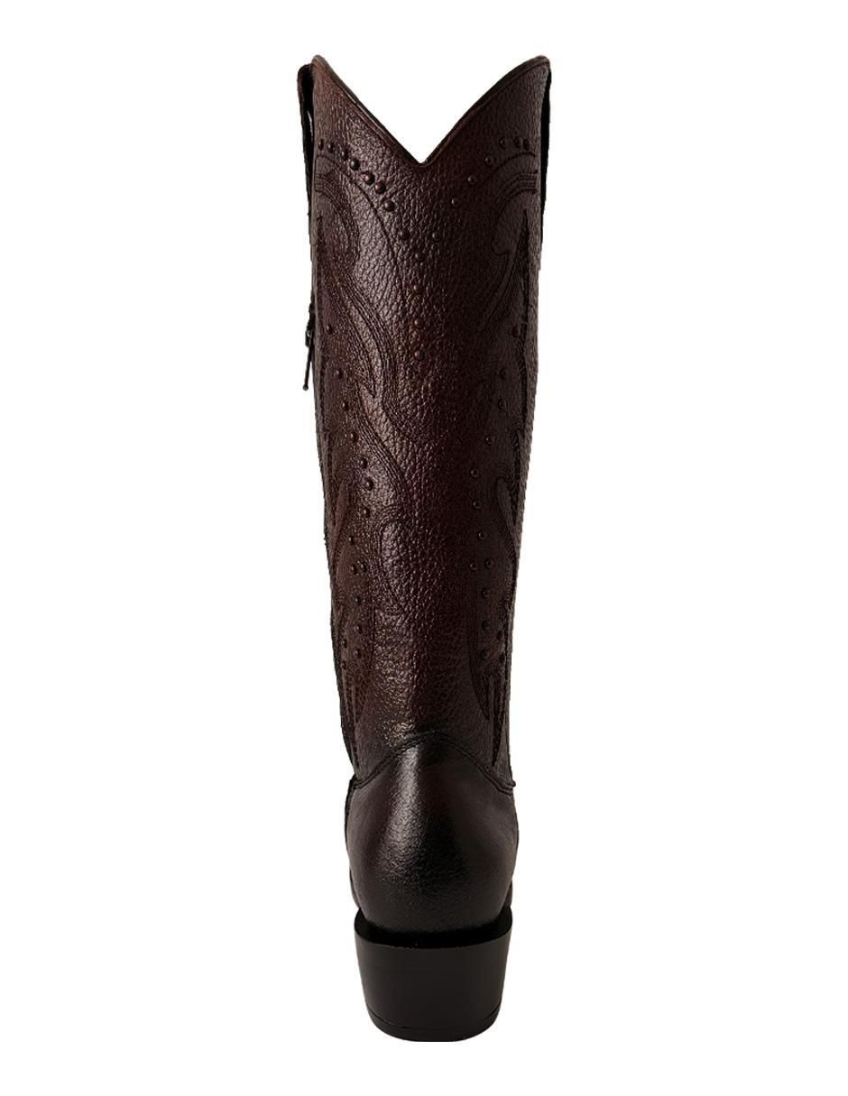 Bota cowboy abajo de la rodilla BDP Botas de Pedro de piel para mujer