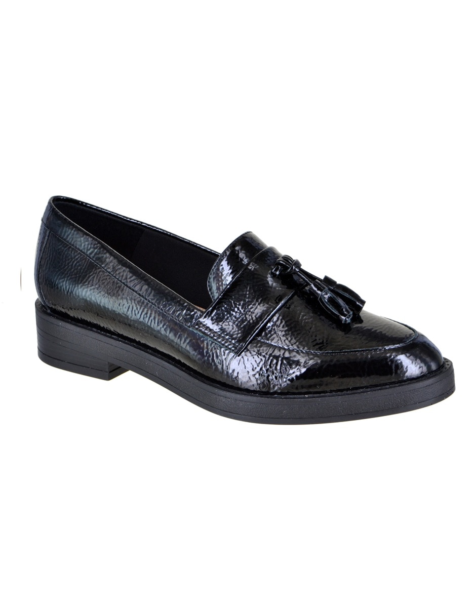 Mocasín de charol para mujer