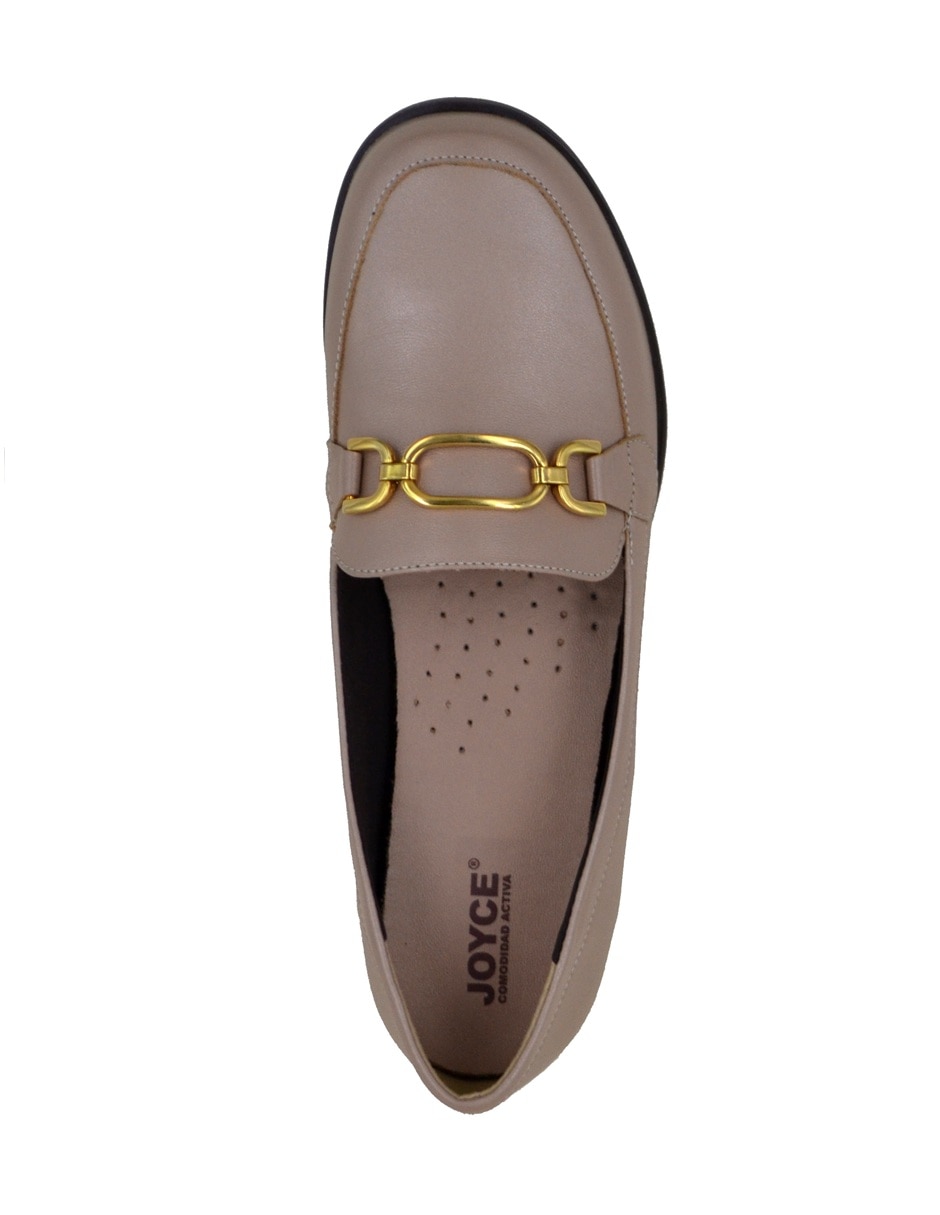 Mocasín Joyce de piel para mujer