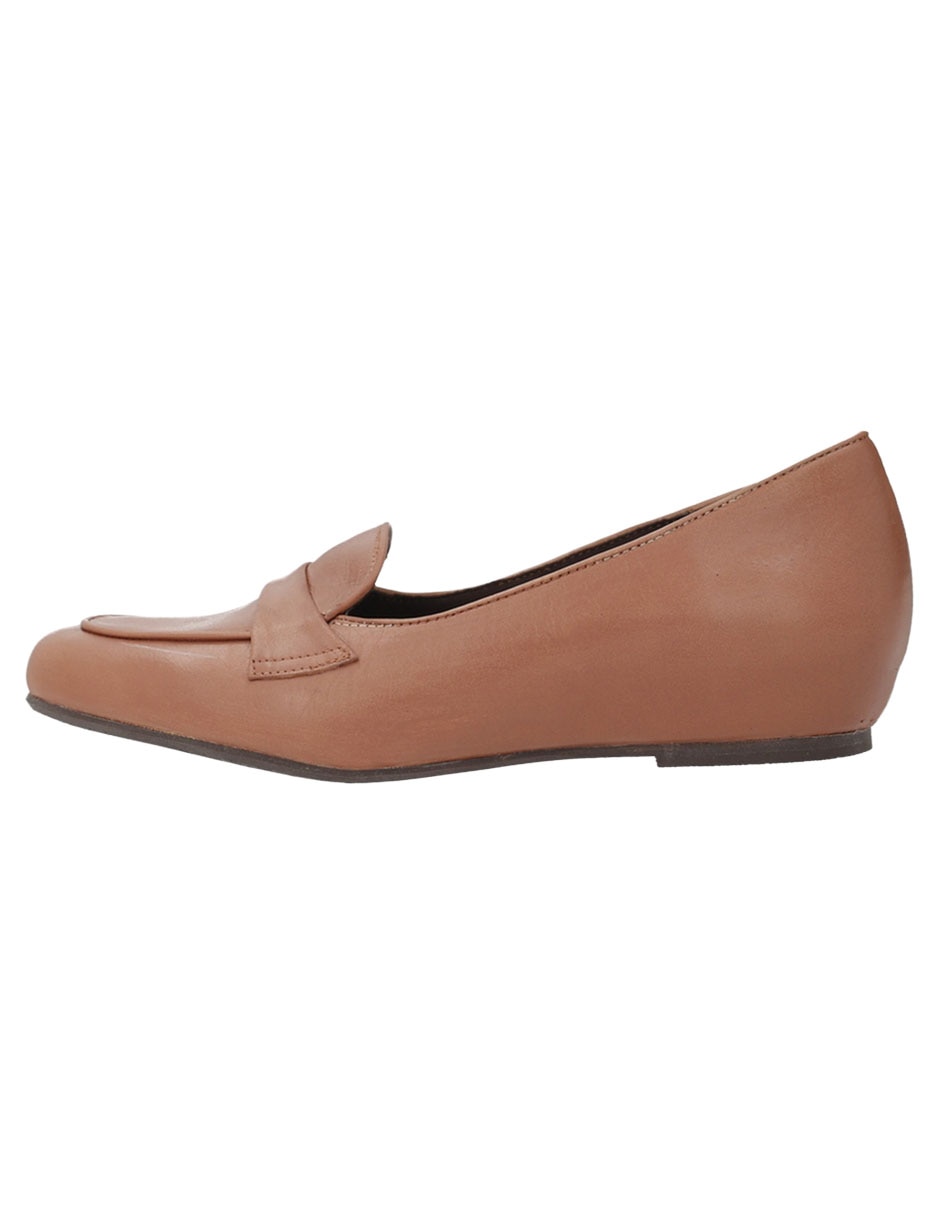 Mocasín de piel para mujer