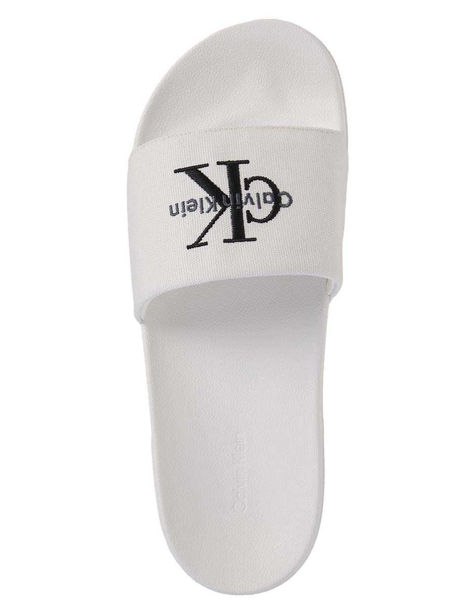 Sandalia plana Calvin Klein Ess Slide Cv para mujer 3