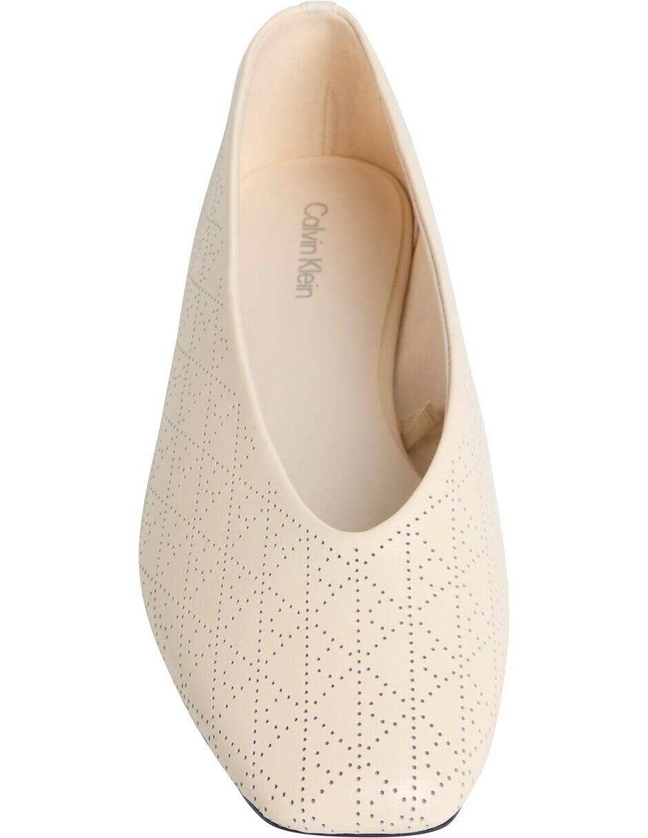 Balerina calvin klein square ballerina aop lth de cuero para mujer