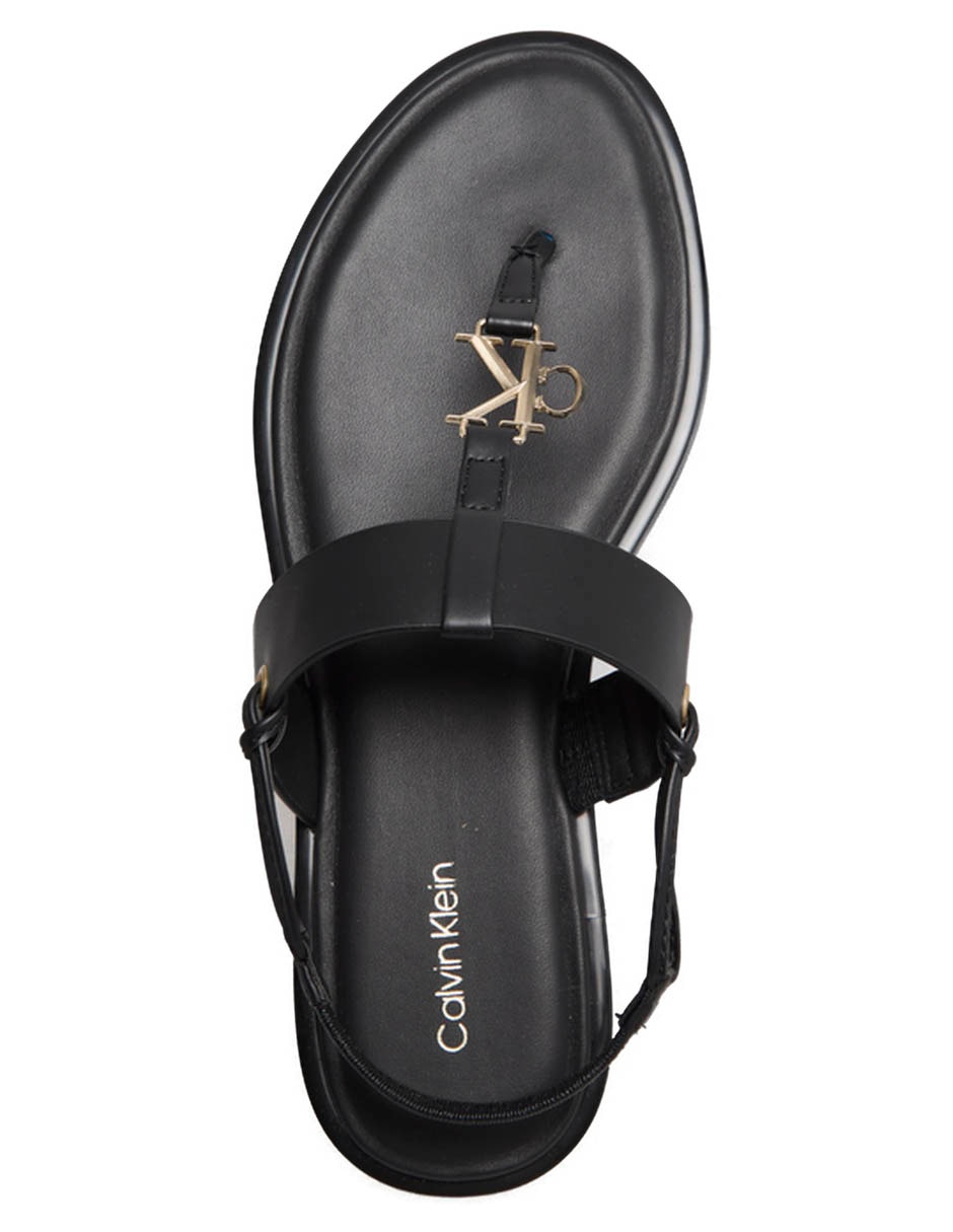 Sandalia plana Round Flat Thong Lth para mujer 7