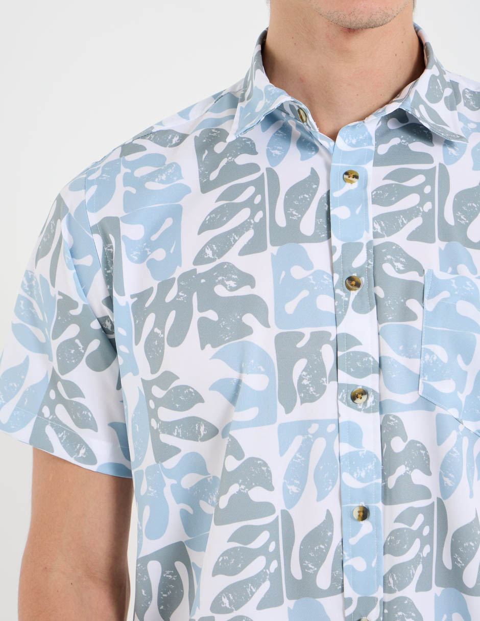 Camisa playa manga corta para hombre 2