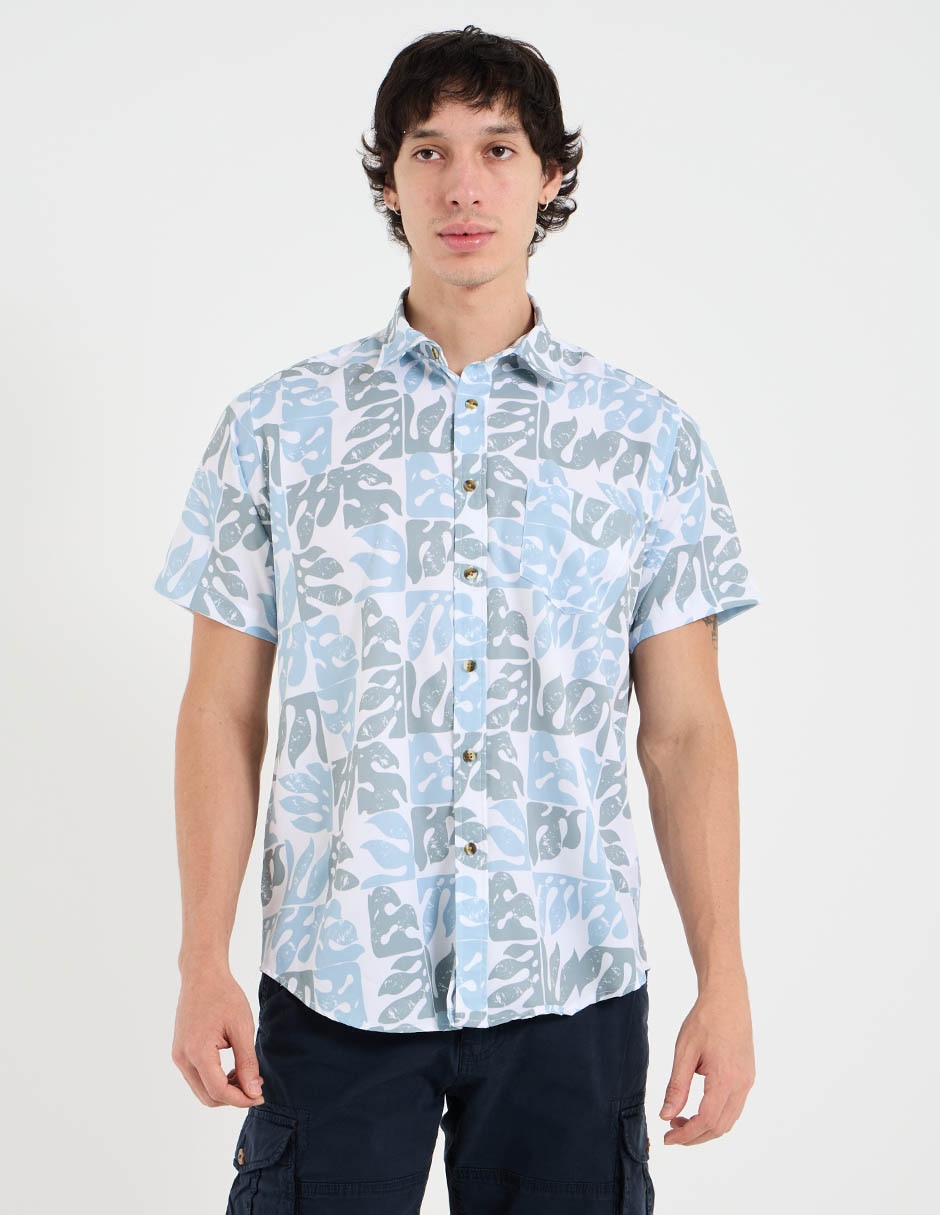 Camisa playa manga corta para hombre Camisa playa manga corta para hombre