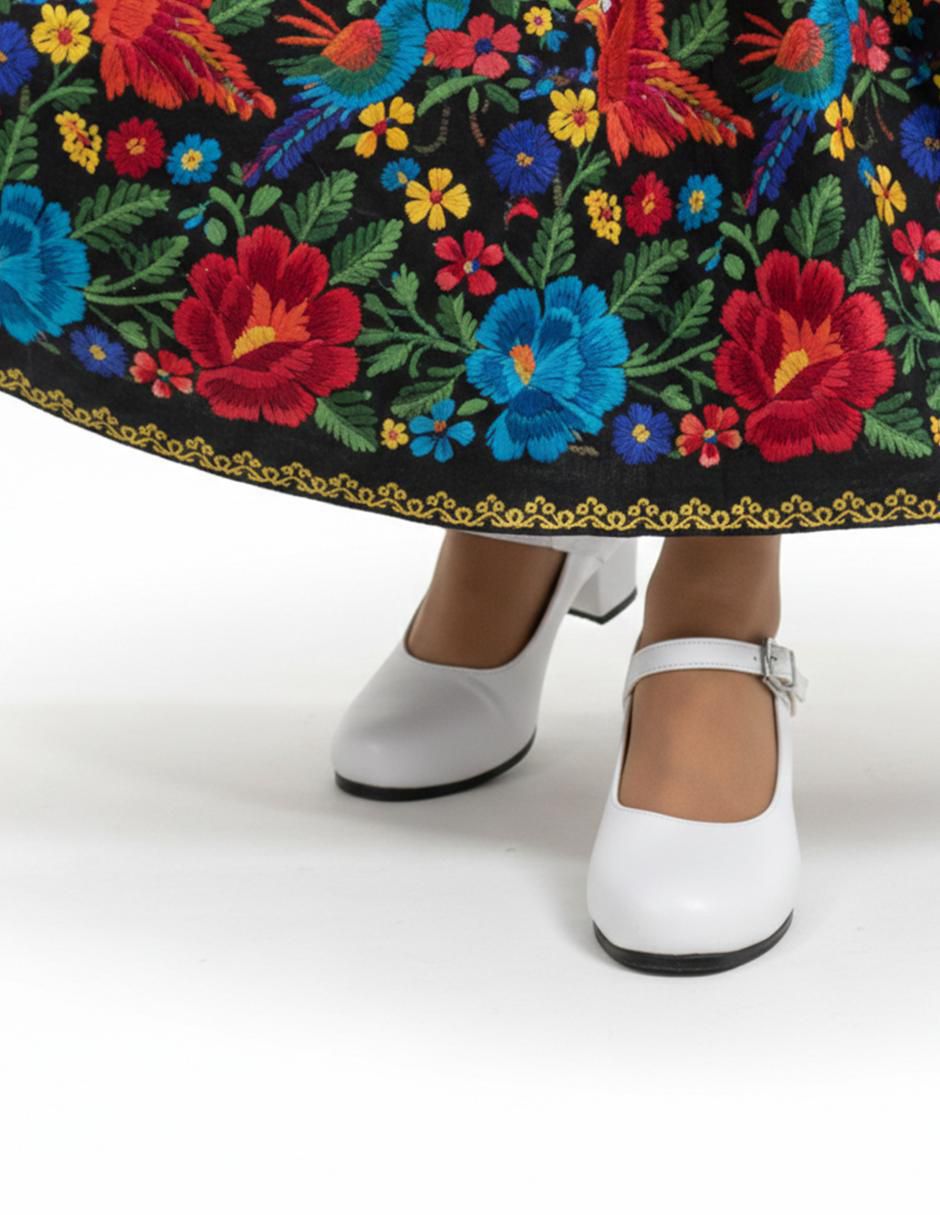 Zapato de tacón Danza de piel para mujer 11