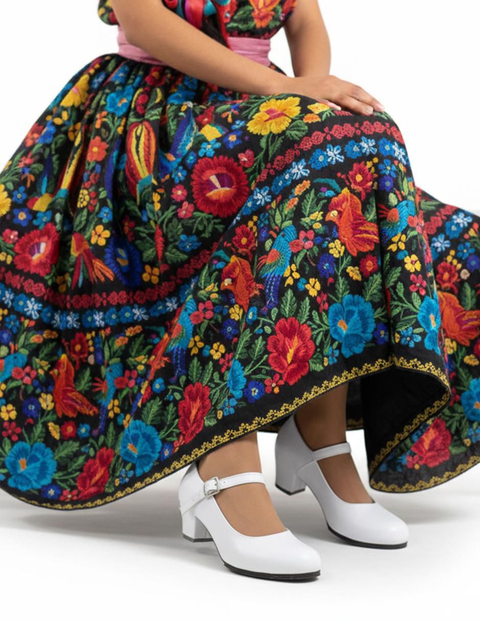 Zapato de tacón Danza de piel para mujer 12