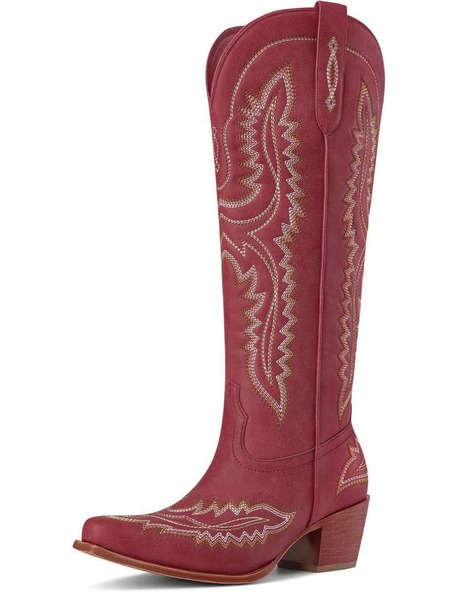 Bota cowboy abajo de la rodilla para mujer Bota cowboy abajo de la rodilla para mujer