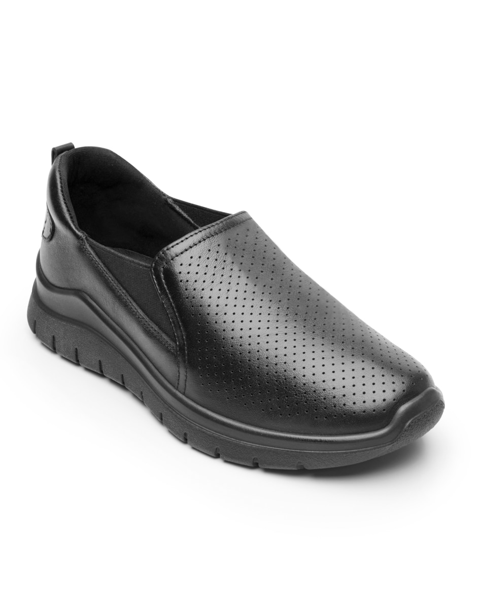 Mocasín de piel para mujer