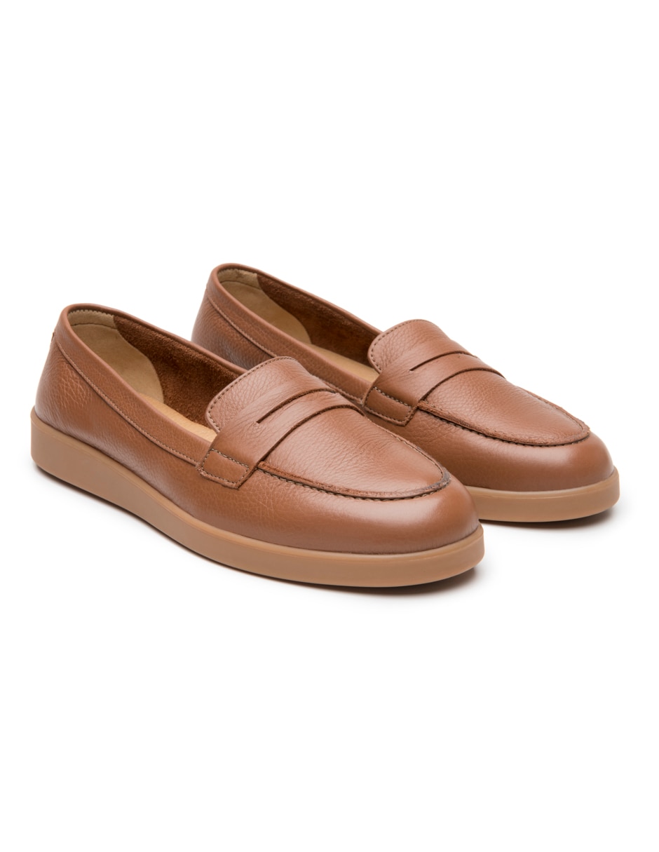 Mocasín Flexi de piel para mujer