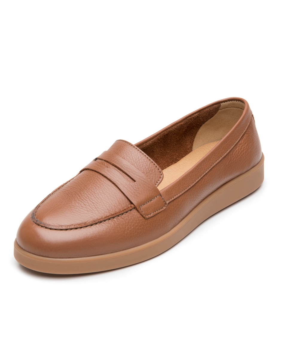 Mocasín Flexi de piel para mujer