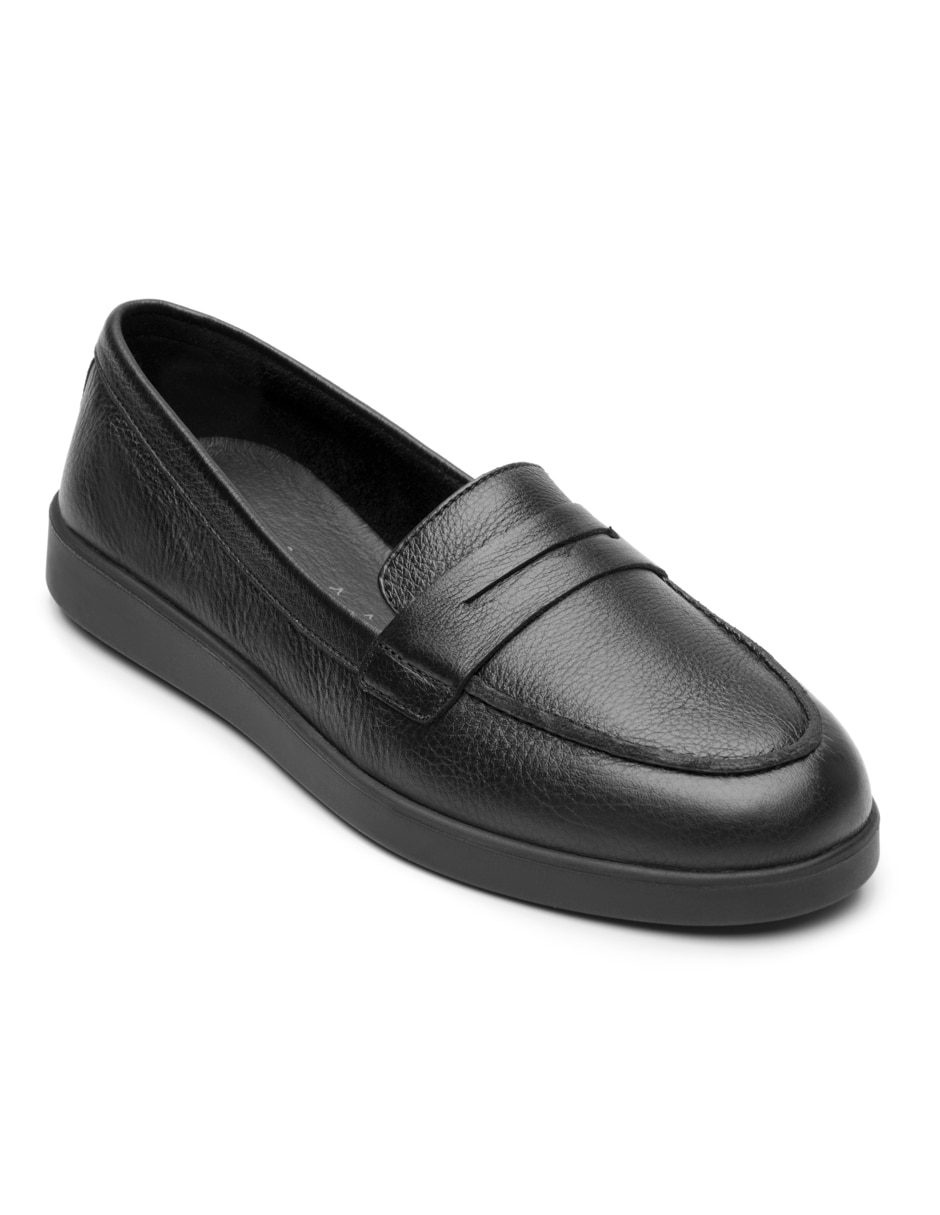 Mocasín de piel para mujer