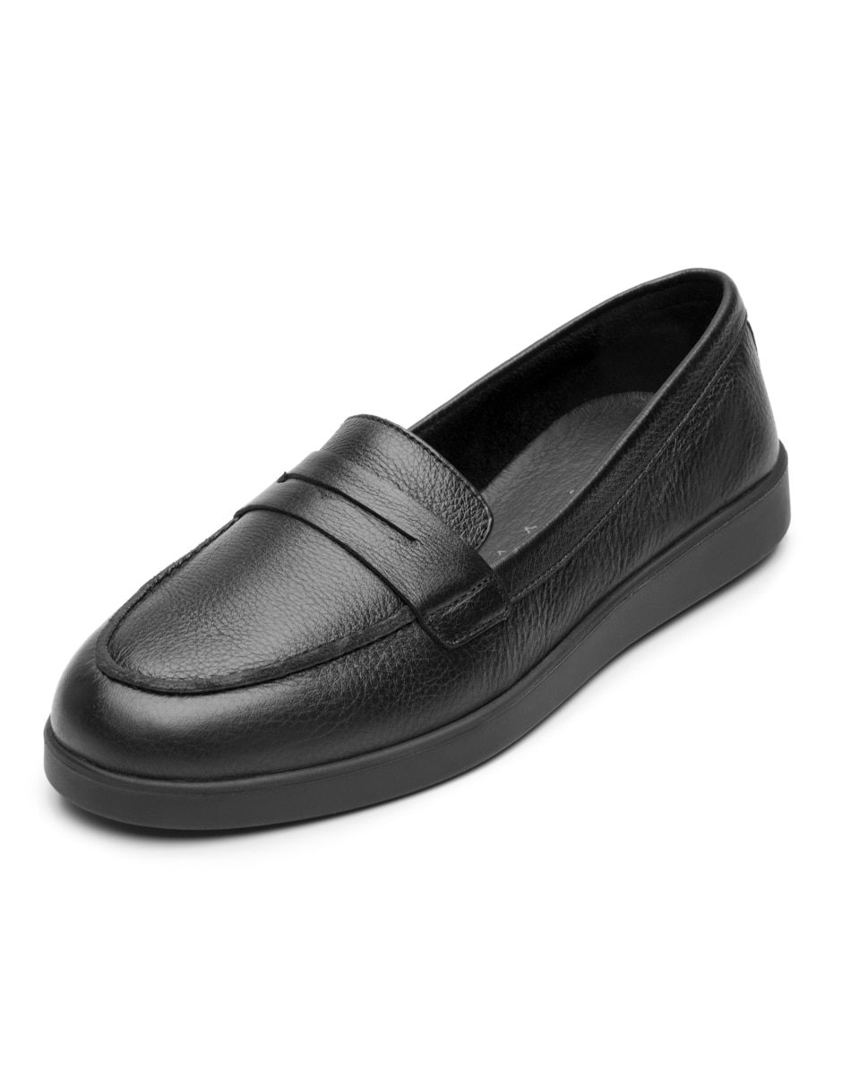 Mocasín Flexi de piel para mujer