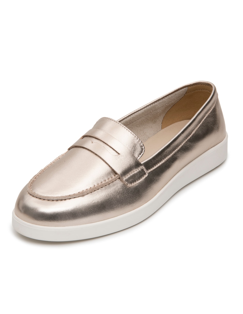 Mocasín Flexi de piel para mujer