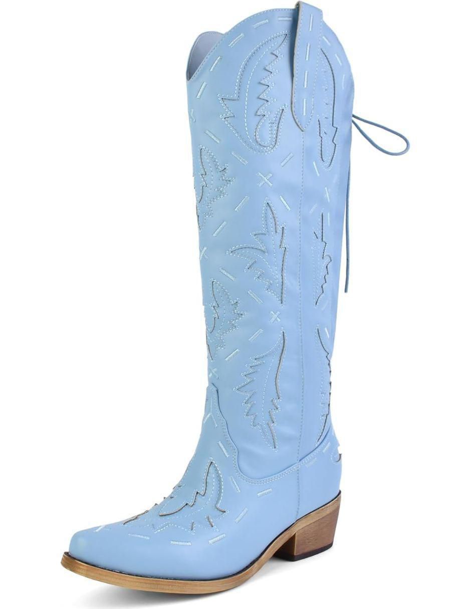 Bota cowboy abajo de la rodilla para mujer Bota cowboy abajo de la rodilla para mujer