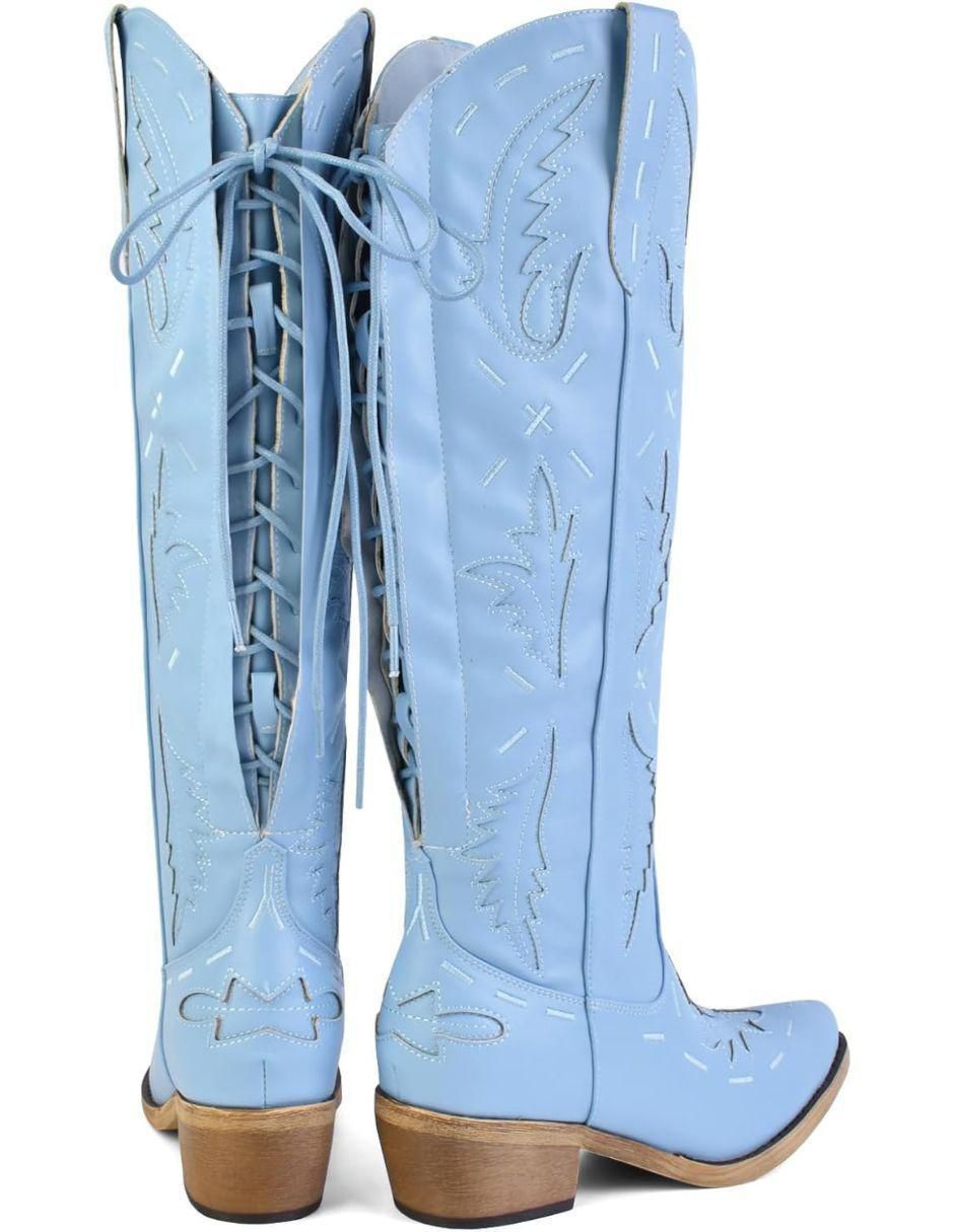 Bota cowboy abajo de la rodilla Gwin para mujer